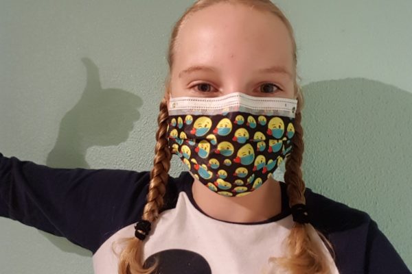 Wie heeft het vrolijkste mondkapje?